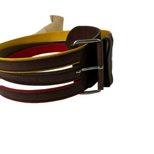 Women's Vintage Sportmax Leather Belt - Made in Italy size Small